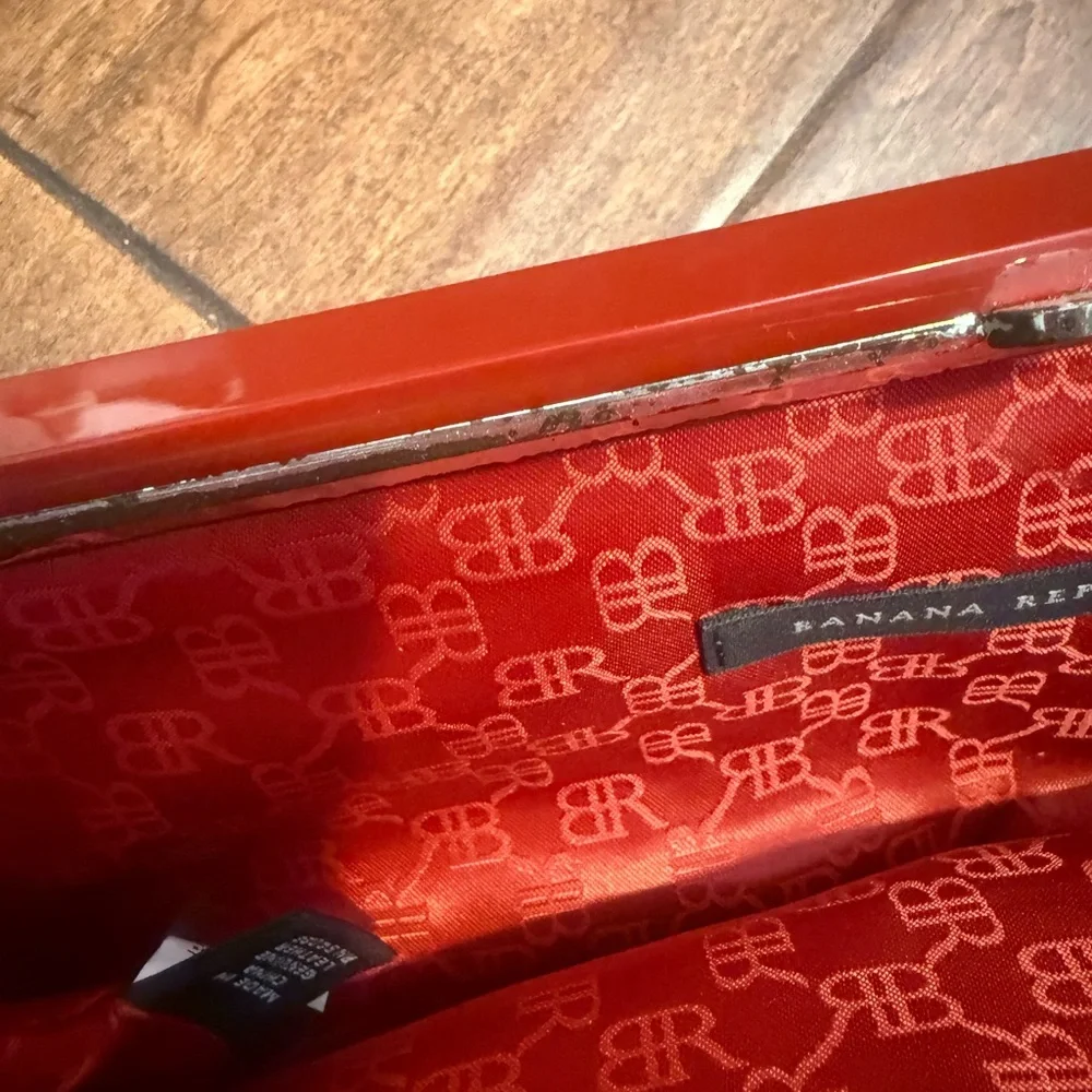 Rep Patent Leather Banana Republic Clutch
